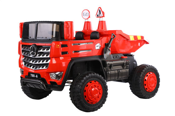 2 Seats Electric Toy Ride On Construction Truck Car for Kids Age Range 2 to 12 Years