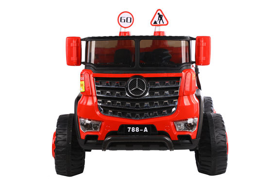 2 Seats Electric Toy Ride On Construction Truck Car for Kids Age Range 2 to 12 Years