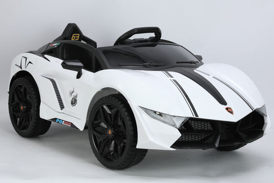 Unisex Electric Kids Toy Double Door LED Light Four Wheels Race Ride On Car 113X66X47cm