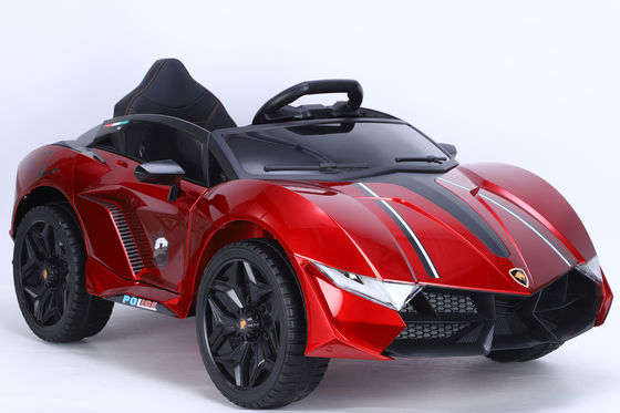 Unisex Electric Kids Toy Double Door LED Light Four Wheels Race Ride On Car 113X66X47cm
