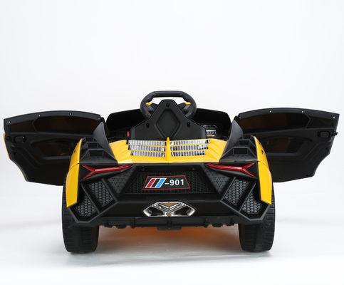 Unisex Electric Kids Toy Double Door LED Light Four Wheels Race Ride On Car 113X66X47cm