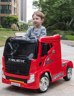 Music Function 12V7AH*1//390 *4 Children's Electric Ride On Truck for Outside Play