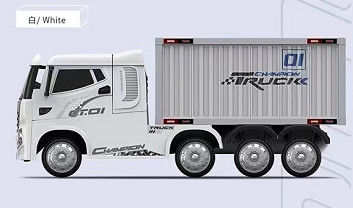 Music Function 12V7AH*1//390 *4 Children's Electric Ride On Truck for Outside Play