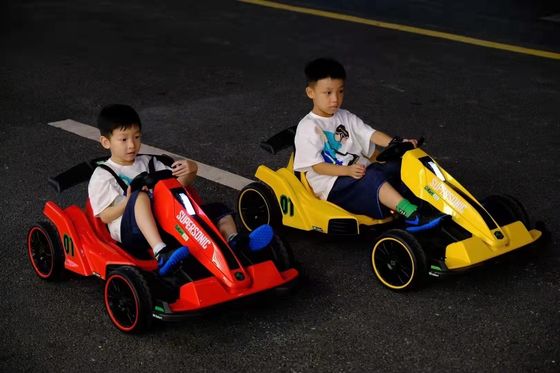 PP Material Children's 12V Electric Ride On Kart Car with Double-Drive Drift Function