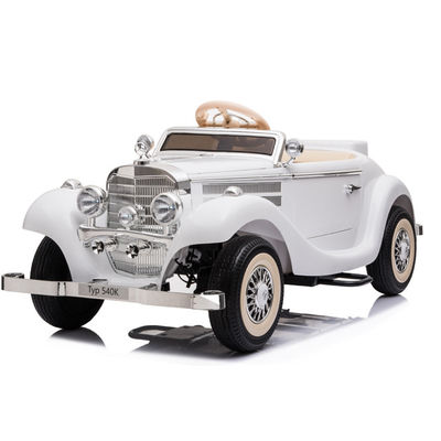 G.W. N.W 23/18.5KG Unisex 12v Vintage Electric Toy Ride On Car with Remote Control