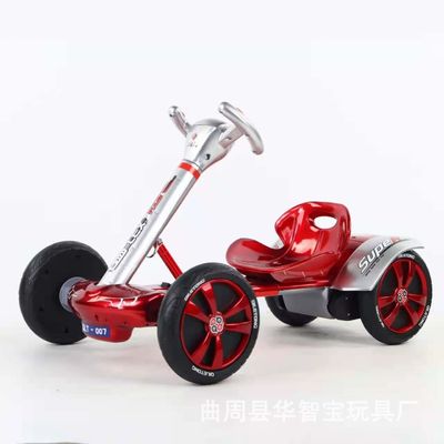 Remote Rechargeable Kids Ride On Car Four-wheel Drift Go-kart with Independent Brakes