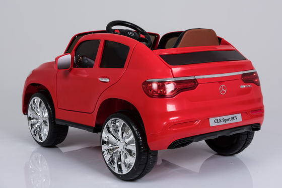 12V Four Wheel Ride On Authorized Car Electric for Kids Black Paint Red Battery Powered