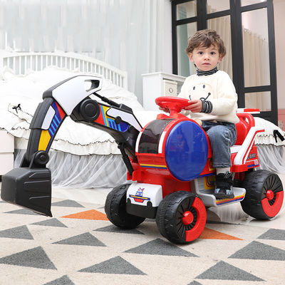 Kids' Electric Toy Battery Powered Sand Excavator Engineering Ride On Car in PP Plastic