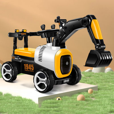 Plastic Kids Electric Toys Slide Excavator Ride On Mini Construction Truck for Children