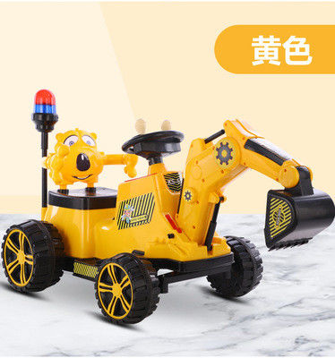 PP Plastic Type Children's Excavator Electric Engineering Ride On Car for Toddlers
