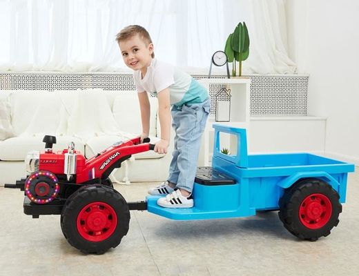 6V Battery Operated Children's Electric Ride On Excavator Toy Car with Light and Music
