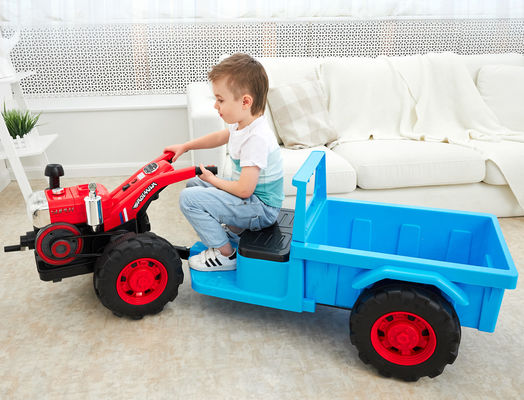 6V Battery Operated Children's Electric Ride On Excavator Toy Car with Light and Music