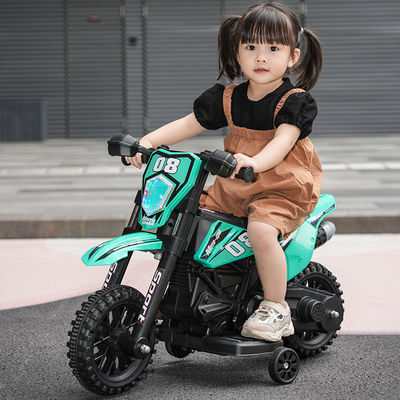 Plastic Children Ride On Car Electric Motorcycle With Music Red Blue White for Kids