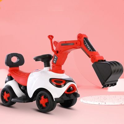 Kids' Ride On Electric Car with Sand Excavator Outdoor Battery Toy Car Children's Car