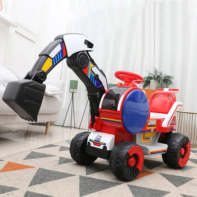 Unisex Children's Electric Toys Excavator Engineering Ride On for Kids 6V4.5AH Battery