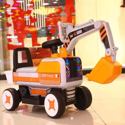 PP Plastic 6V Battery Electric Excavator for Children Aged 3-7 Years GW/NW 6.4KG/5.8KG