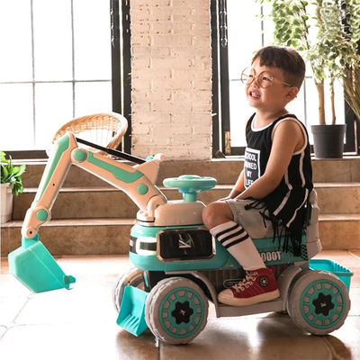 PP Plastic 6V Battery Electric Excavator for Children Aged 3-7 Years GW/NW 6.4KG/5.8KG