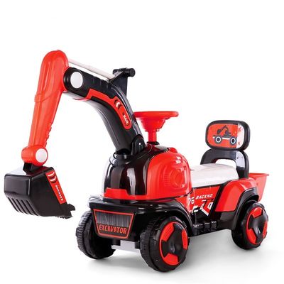 The Latest Children's Excavator Ride On Car Lights and Music Included for Maximum Fun