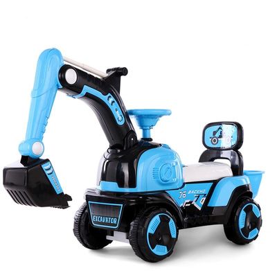 The Latest Children's Excavator Ride On Car Lights and Music Included for Maximum Fun