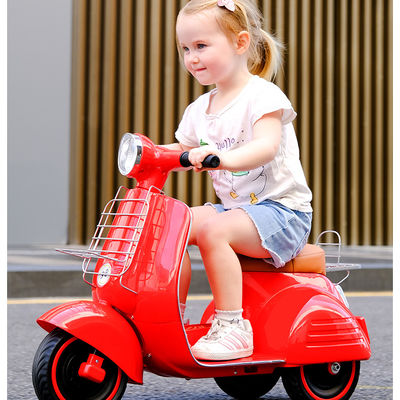 Ride On Toy Electric Kids Motorcycle with Light in Red Yellow Dark Blue Pink or Green