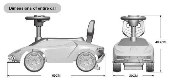 Product size 69*29*40.4cm Classic Scooter Battery Operated Kids Ride On Car Direct