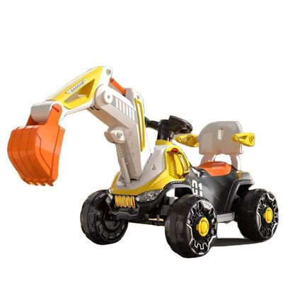 LED Headlights and Dynamic Music 6v Electric Ride on Construction Truck Car for Kids