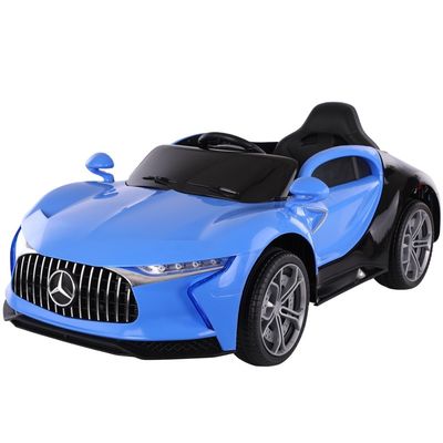Electric Ride On Car for Kids Battery Operated Big Toy in Blue Paint Age Range 5-7 Years