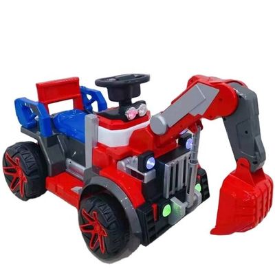 Unisex 6v All-electric Ride On Construction Truck Car with Music 2023 PP Plastic