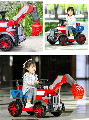 Unisex 6v All-electric Ride On Construction Truck Car with Music 2023 PP Plastic