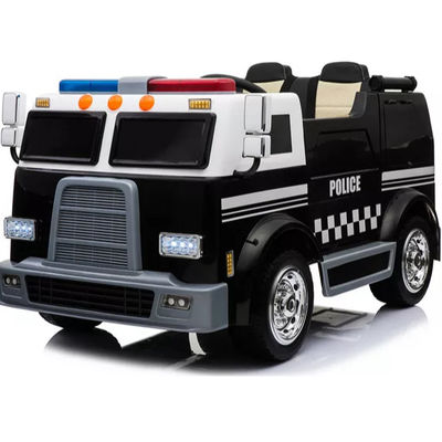 Battery 12V/24V Black white Electric Ride On Double Seater Police Cars for Kids
