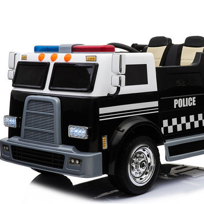 Battery 12V/24V Black white Electric Ride On Double Seater Police Cars for Kids