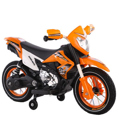 Kids 6V Ride On Car Motorbike Electric Motorcycle with PP Plastic Type Orange