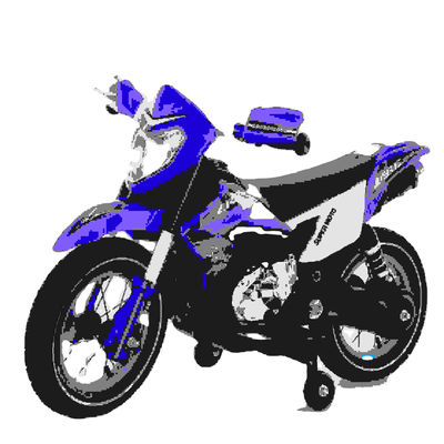 Kids 6V Ride On Car Motorbike Electric Motorcycle with PP Plastic Type Orange