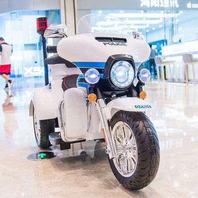 Unisex Battery Operated Paint Black Electric Children's Ride on Motorcycle Car Kids