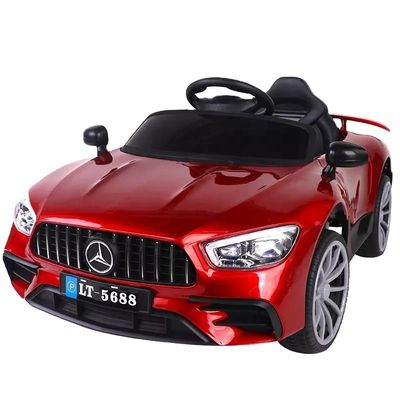 12V Battery Operated White Electric Wheels Toy Car with Remote Control and One Key Start