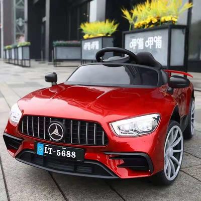 12V Battery Operated White Electric Wheels Toy Car with Remote Control and One Key Start