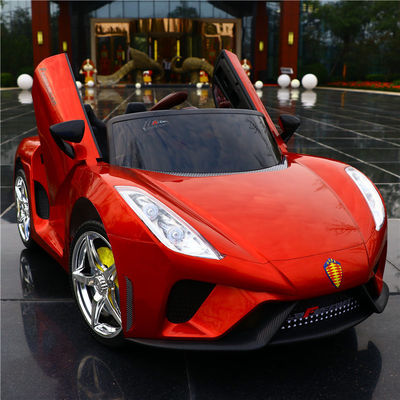 Unisex Children 12v Electric Car with Remote Control Double Drive Music and Swing Function