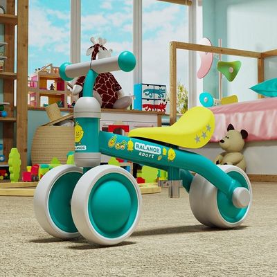 2023 Plastic 2 in 1 Balance Bike Ride On Car With 4 Wheels for Toddler Children's Scooter