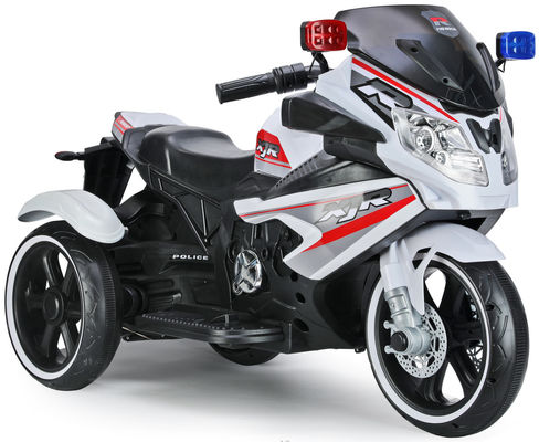 Three-Wheel Electric Off-Road Ride Motorcycle for Children in Red/White/Silver/Black