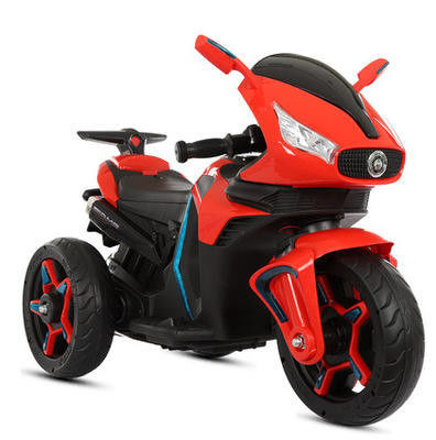 Ride On Toy Children's Battery Three-wheeled Motorcycle Electronic Toy Red/White/Blue