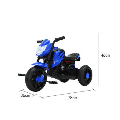 Gender-Neutral Blue Kids Ride On Three Wheel Motorcycle with Pedal and Best Motorized Cars