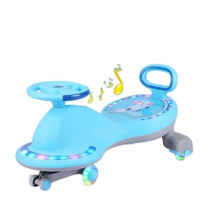 Kids Ride On Scooter Car Bike Toys with Music Lights and PU Silent Wheels
