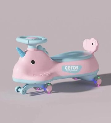 Anti-Rollover Flash Wheel Swing Ride On Scooter Car for Kids Carton Size 69*25*32cm