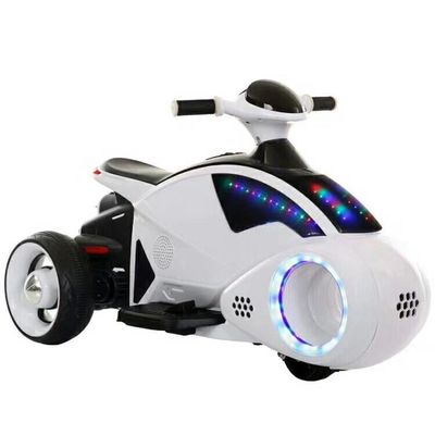 Ride On Toy 3-Wheel Children's Electric Motorcycle with Flashing Wheels and Music