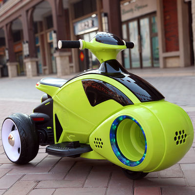 Ride On Toy 3-Wheel Children's Electric Motorcycle with Flashing Wheels and Music