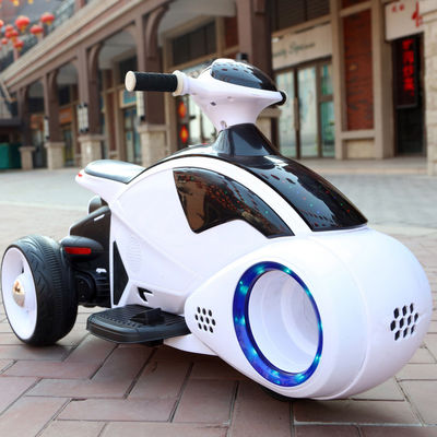 Ride On Toy 3-Wheel Children's Electric Motorcycle with Flashing Wheels and Music