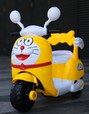 Unisex Children's Three-Wheeled Electric Motorcycle with Cool Lighting Ride On Car