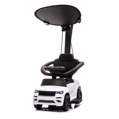 Car-shaped Baby Scooter with Music and Lights Unisex Ride On Push Electric Balance Car