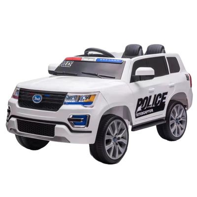 Children Ride On Car with Remote Control and 12V Battery White Plastic Material