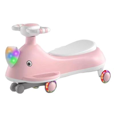 Storage Box Dynamic Music and Lighting Plastic Ride On Car for Kids Balanced Bike